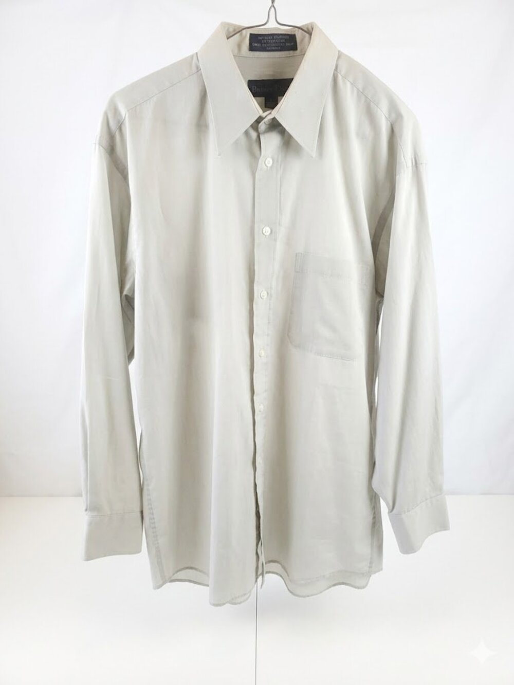 Christian Dumas Dress Shirt Size 15.5 32/33 Made in Canada Grey Long Sleeve